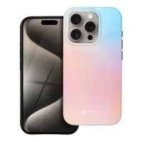 FORCELL F-PROTECT Mirage, militarinio kritimo testuotas dėklas telefonui, MagSafe suderinamas IPHONE 15 PRO rožinis mėlynas