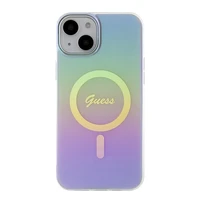 Guess GUHMP15SHITSU iPhone 15 6.1" violetinis/violetinis kietas dėklas IML Iridescent MagSafe