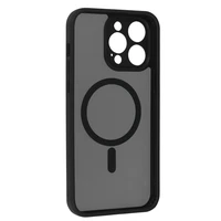 Pilnai matinis Mag dėklas telefonui Iphone 14 Pro Max juodas