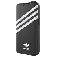 Adidas OR Dėklas telefonui Booklet PU iPhone 14 Pro juodas/baltas 50196