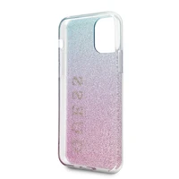 Guess GUHCN65PCUGLPBL iPhone 11 Pro Max - rožinis / mėlynas gradient Glitter