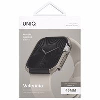 Uniq dėklas Valencia Apple Watch Series 46mm sidabrinis/titano sidabrinis