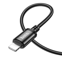 Kabelis USB A į Lightning Hoco 2,4A 2 m X89 juodas