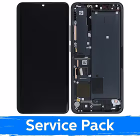 LCD ekranas suderinamas su Xiaomi Mi Note 10 (Note 10 Pro / Note 10 Lite) su rėmeliu / Midnight Black / (Service Pack)