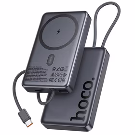 Išorinė baterija Power Bank Hoco Q44 20W Magnetic 10000mAh juoda
