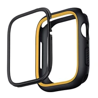 Uniq Moduo dėklas Apple Watch 4/5/6/7/8/9/SE/SE2 44/45mm - juodas ir garstyčios