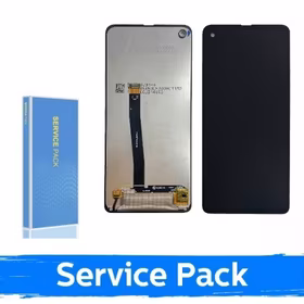 Ekranas skirtas Samsung G715 Xcover Pro juodas (Service Pack / Aftermarket)(NF version)