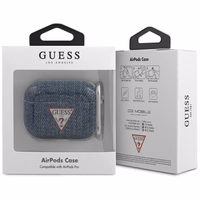 Guess GUACAPTPUJULDB AirPods Pro dėklas tamsiai mėlynas/tamsiai mėlynas Jeans kolekcija