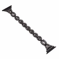 Laikrodžio apyrankės kilpa (f) Apple Watch 42/44/45 dizainas 3 - juoda (f)