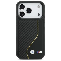 BMW M Carbon Line & Logo Magnetinis dėklas telefonui iPhone 17 Pro - geltonas