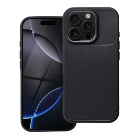 Dėklas telefonui CARBON PREMIUM IPHONE 16 Pro juodas
