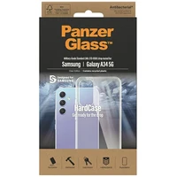 PanzerGlass HardCase antibakterinis karinio lygio sertifikuotas dėklas telefonui Samsung Galaxy A34 5G - skaidrus