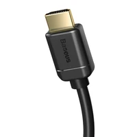 Baseus HDMI 2.0 kabelis 4K 60 Hz 3D HDR 18 Gbps 1 m juodas (CAKGQ-A01)
