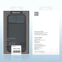 Nillkin CamShield Pro dėklas iPhone 14 Plus šarvuotas dėklas su kameros apsauga žalias