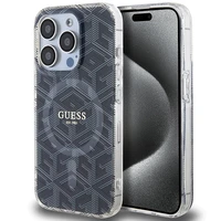 Guess IML GCube Magnetinis dėklas iPhone 15 Pro - juodas