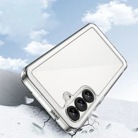 Kosmoso dėklas Samsung Galaxy S25 Edge su lanksčiu rėmu - permatomas