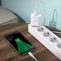 Borofone Sieninis įkroviklis BN1 Innovative - USB - 2,1A su USB į MicroUSB baltas