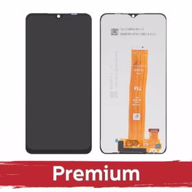 LCD ekranas suderinamas su Samsung A047 A04s juodas OEM