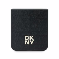 DKNY Dėklas telefonui Samsung Galaxy Z Flip6 su kartotiniu dizainu Stack Logo - juodas