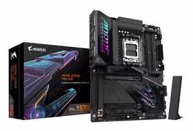 Pagrindinė plokštė GIGABYTE AMD X870E AM5 ATX DDR5 4 lizdai Wi-Fi Bluetooth 4xM.2