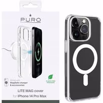 PURO LITEMAG - iPhone 14 Pro Max MagSafe Dėklas (skaidrus)