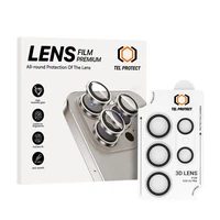 Temperuotas stiklas Tel Protect 3D objektyvo kamerai Samsung Galaxy S24 Ultra - skaidrus (5 vnt.)