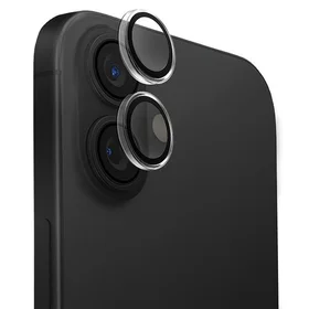 Uniq Optix skaidri kameros objektyvo apsauga iPhone 16 / 16 Plus su aplikatoriumi - skaidrus juodas