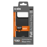 SBS Full Active Magnetinis dėklas su D3O technologija iPhone 17 Pro - juodas
