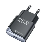 FORCELL F-ENERGY GaN III B125101-E itin plonas kelioninis įkroviklis 1 x Type C + USB A PD QC4.0 3A 25W juodas