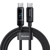 Mcdodo CA-5780 USB-C į USB-C 60W duomenų kabelis 1.2m (juodas)