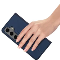 DUX DUCIS piniginės tipo dėklas SKIN PRO telefonui SAMSUNG S24 FE mėlynas