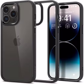 Spigen Ultra Hybrid iPhone 14 Pro dėklas - matinė juoda