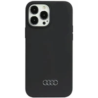 Audi silikoninis dėklas telefonui iPhone 13 Pro Max 6.7" juodas/juodas kietas dėklas AU-LSRIP13PM-Q3/D1-BK