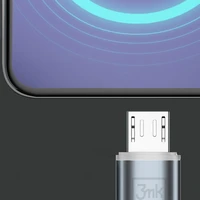 3mk Hyper Cable N-SERIES USB-A / MicroUSB 1m 5V/2.4A 12W laidas - baltas