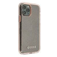 Guess GUHCN65PCGLPI iPhone 11 Pro Max rožinis kietasis dėklas Glitter