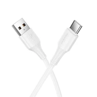 Kabelis USB A į USB C Hoco 3A 1 m X120 baltas