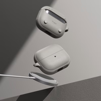 Ringke Onyx Magnetinis dėklas Samsung Galaxy Buds 3 / 3 Pro ausinėms - pilkas