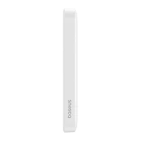 Magnetinis mini maitinimo blokas "Baseus" 5000 mAh, USB-C 20W (baltas)
