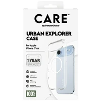 CARE by PanzerGlass Flagship Urban Explorer dėklas telefonui su baltu magnetiniu MagSafe, skirtas iPhone Air – skaidrus