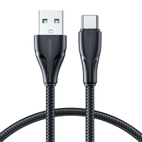 Joyroom Surpass Series A11 USB-A / USB-C 3A kabelis 1.2 m - juodas