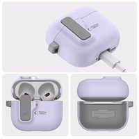 Tech-Protect Slim Hook dėklas AirPods 4 - violetinis