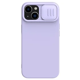 Dėklas Nillkin CamShield Silky Magnetic Silicone Apple iPhone 14 Plus šviesiai violetinis