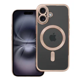 ELECTRO MAG COVER magnetinis dėklas telefonui, suderinamas su MagSafe, skirtas IPHONE 16, rudas spalvos