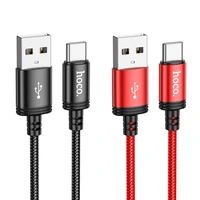 Kabelis USB A į USB C Hoco 3A 1 m X89 juodas
