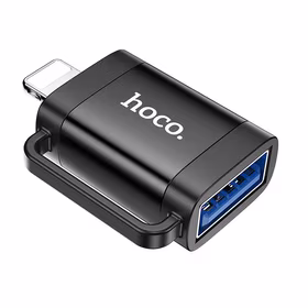 OTG adapteris Lightning į USB A Hoco UA31A juodas