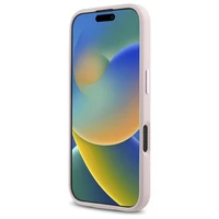 Karl Lagerfeld Silikoninis Šešėlis Metalinės Pradinės Magnetinis iPhone 16 Dėklas - Rožinis