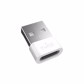 Puro USB-C - USB-A adapteris - Baltas
