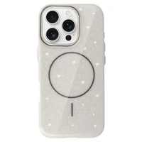 Magsafe Slim Shiny dėklas telefonui iPhone 13 sidabrinis