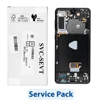 ServicePack LCD ekranas SAMSUNG S21 Plus G996B GH82-27268A Juoda