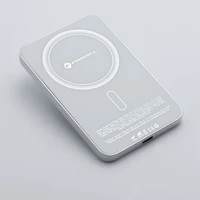 Išorinė baterija saderinta su MagSafe Forcell F-Energy SuperSlim F5K8 QC4.0 PD3.0 15W 5000 mAh balta